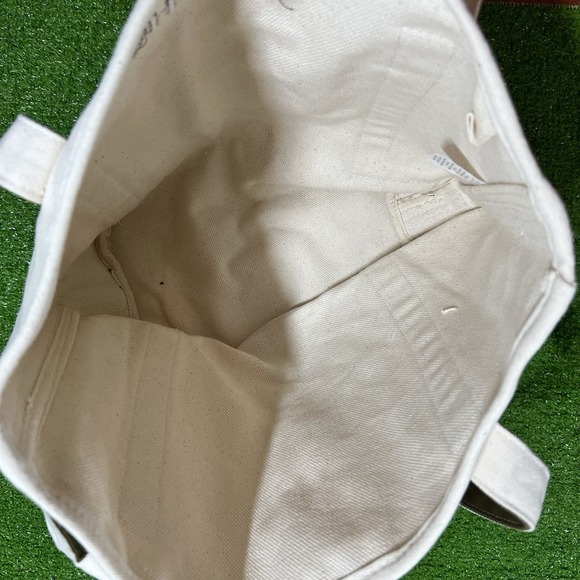 KUHL Canvas Tote Bag MURDOCH'S Large 17" X 13". Olive Drab & Cream NWOT handbag - Picture 4 of 8